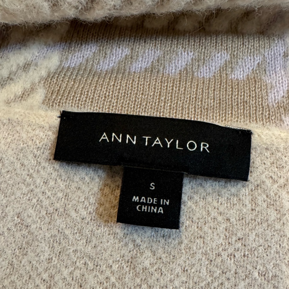 Ann Taylor Checkered Skirt Set in Cream and Tan - Picture 6 of 13